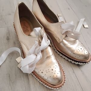GOLD Handmade Leather Shoes
